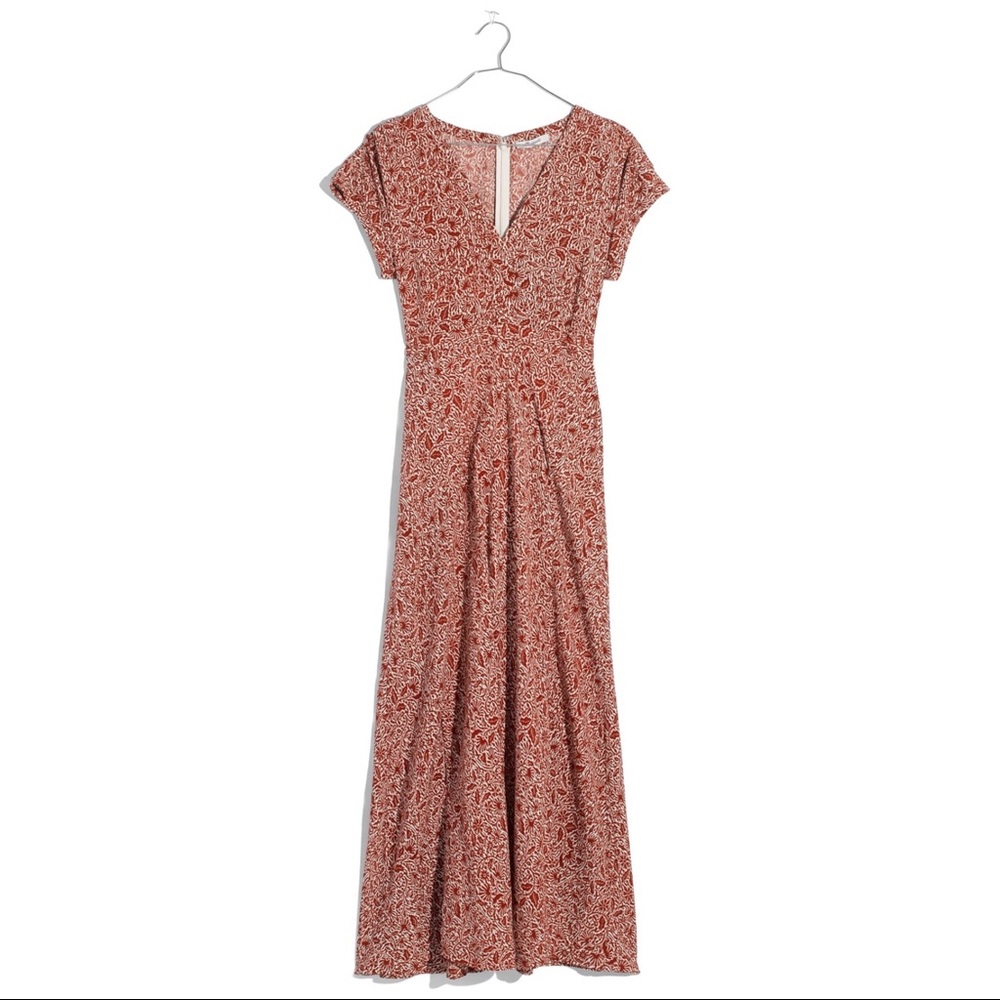 Madewell Woodblock Floral Maxi Dress